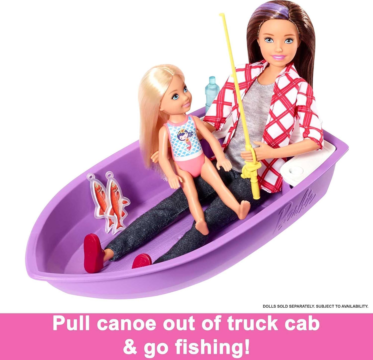 Barbie DreamCamper 3 in 1 + Barbie “It Takes Two” Malibu Camping Playset Bundle Set regalo Avventura all'aria aperta, dai 3 anni in su