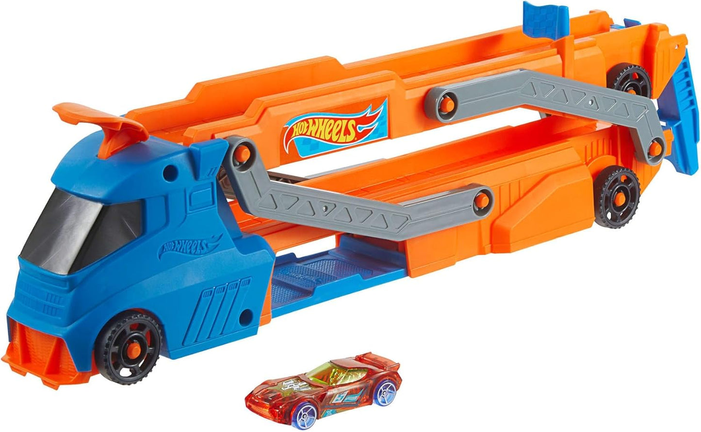 Hot Wheels City Speed ​​Track Transporter con 30 piste da corsa e auto