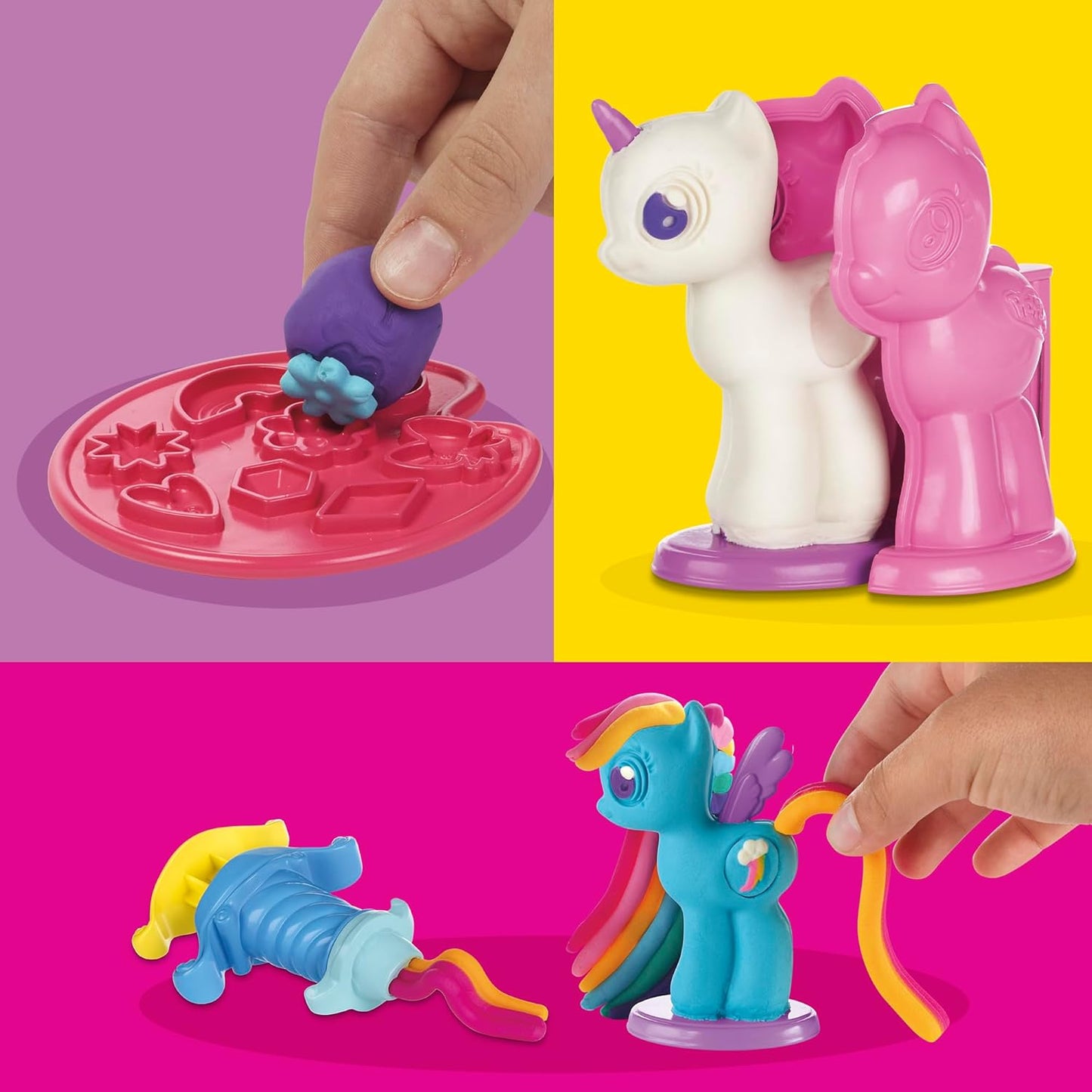 Play-Doh Make & Style Pony Set My Little Pony Giocattoli e figure Set da gioco per bambini, Arti e mestieri, dai 3 anni in su
