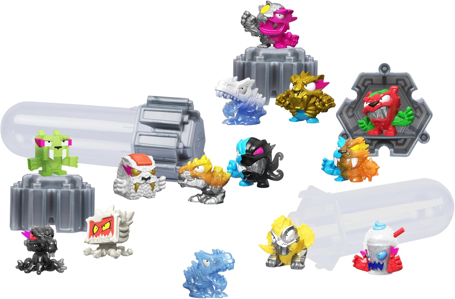 MrBeast Lab Swarms Series 3 – Pack de 14 séries Hyper Fusion Steel Slushee Edition Fusionnez, construisez et libérez le chaos !