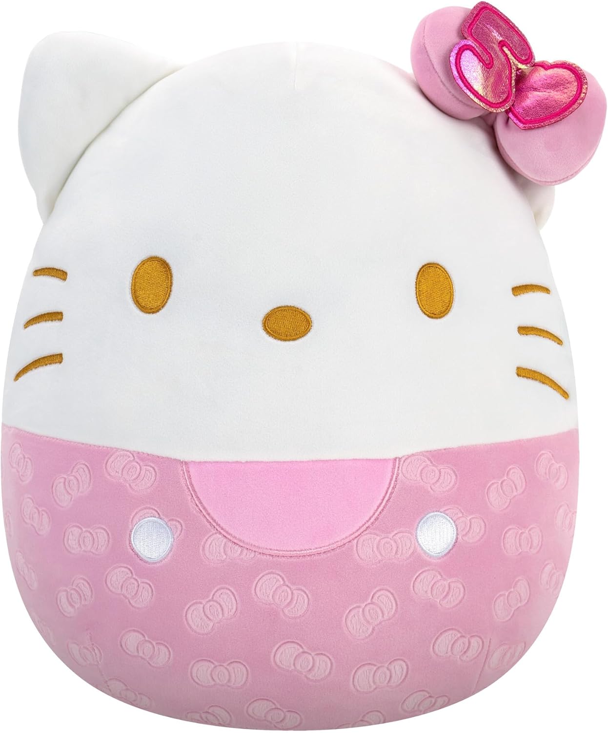 Squishmallows Hello Kitty and Friends 50. Jubiläum, rosa geprägtes Hello Kitty