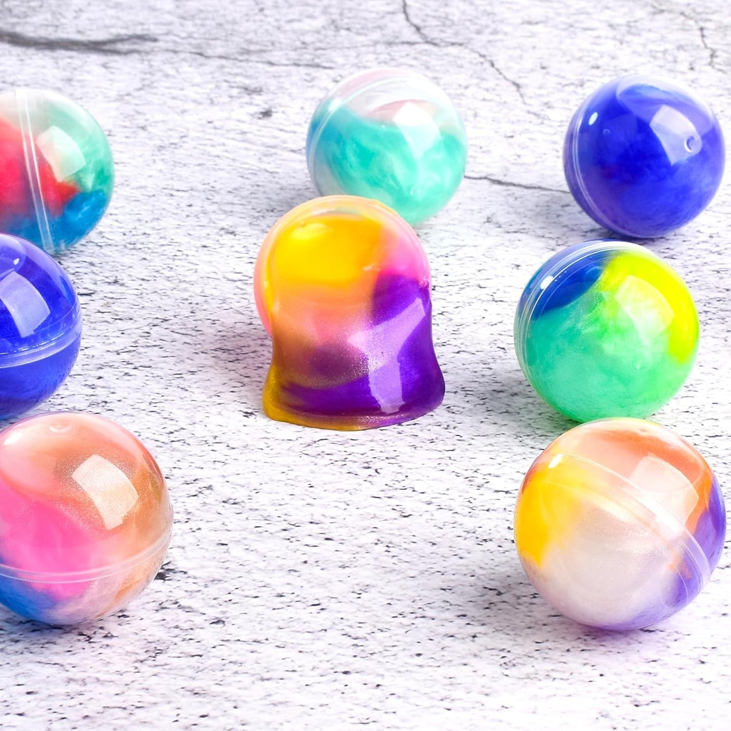 Galaxy Slime Ball Party Favors 36-Pack Bulk Slime Set Jouets sensoriels extensibles, non collants et sans dégâts pour les enfants, sûrs, non toxiques, amusants anti-stress pour les anniversaires et les salles de classe