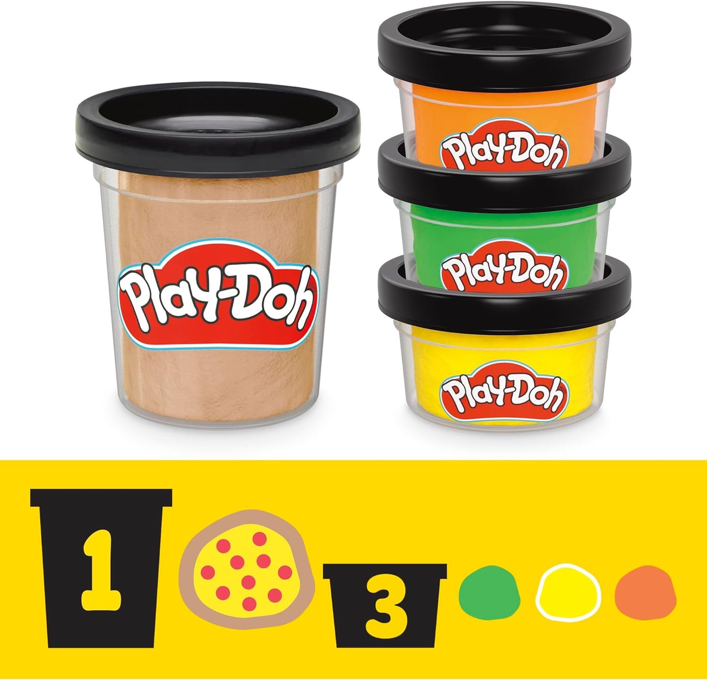 Play-Doh Teenage Mutant Ninja Turtles Slice & Blast Pizza-Spielset Bendy Michelangelo-Figur und Pizza-Blaster-Spielzeug für Kinder ab 4 Jahren