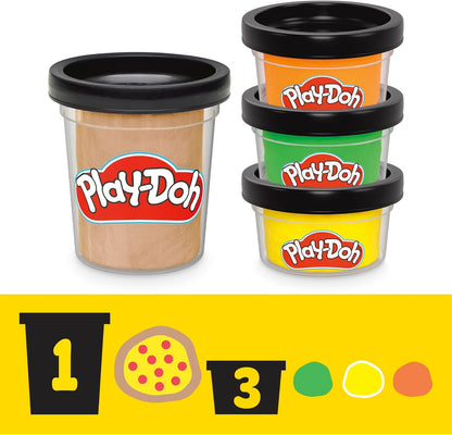 Play-Doh Teenage Mutant Ninja Turtles Slice & Blast Pizza-Spielset Bendy Michelangelo-Figur und Pizza-Blaster-Spielzeug für Kinder ab 4 Jahren