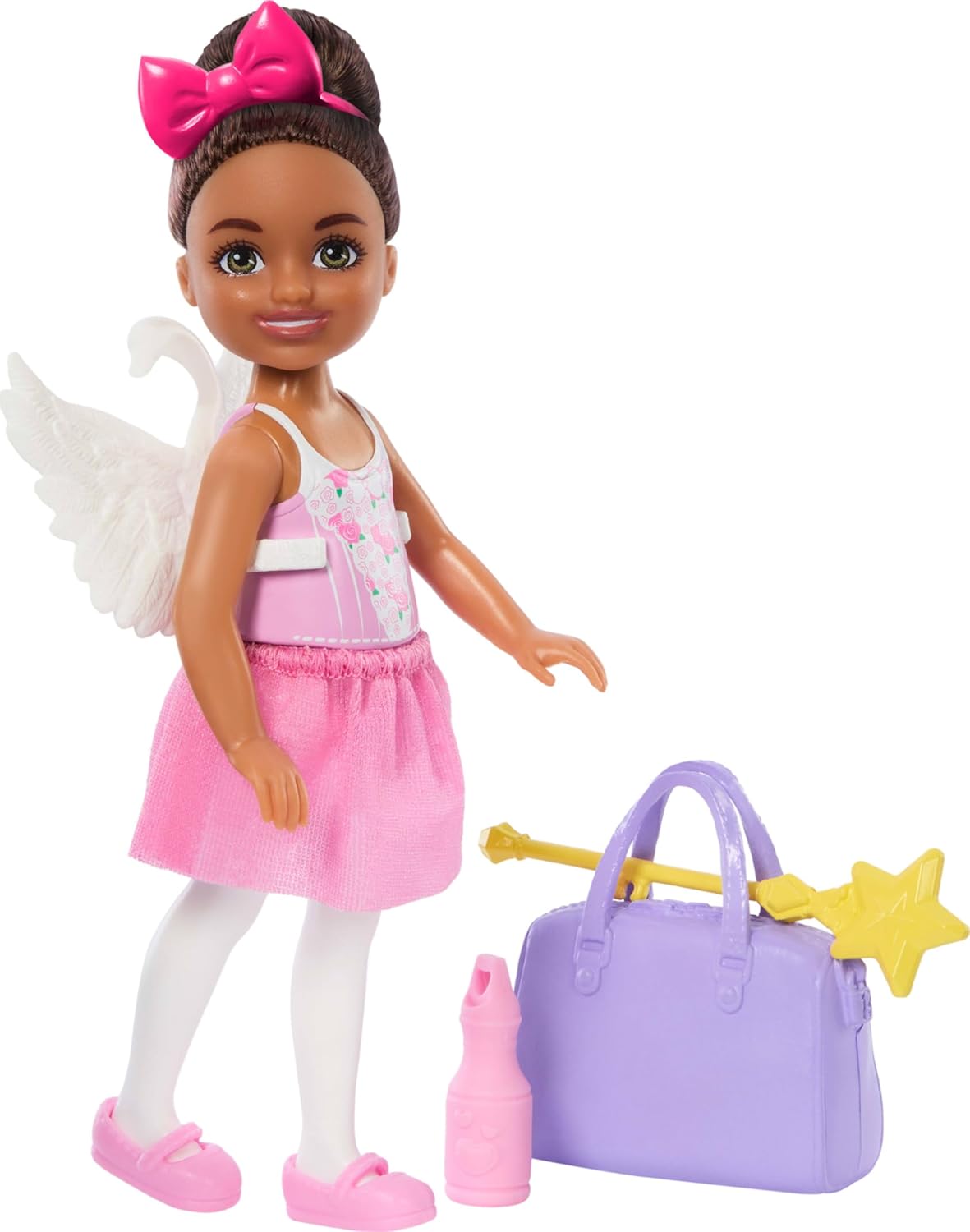 Barbie Chelsea Ballerine avec tutu rose amovible et chaussons de ballet