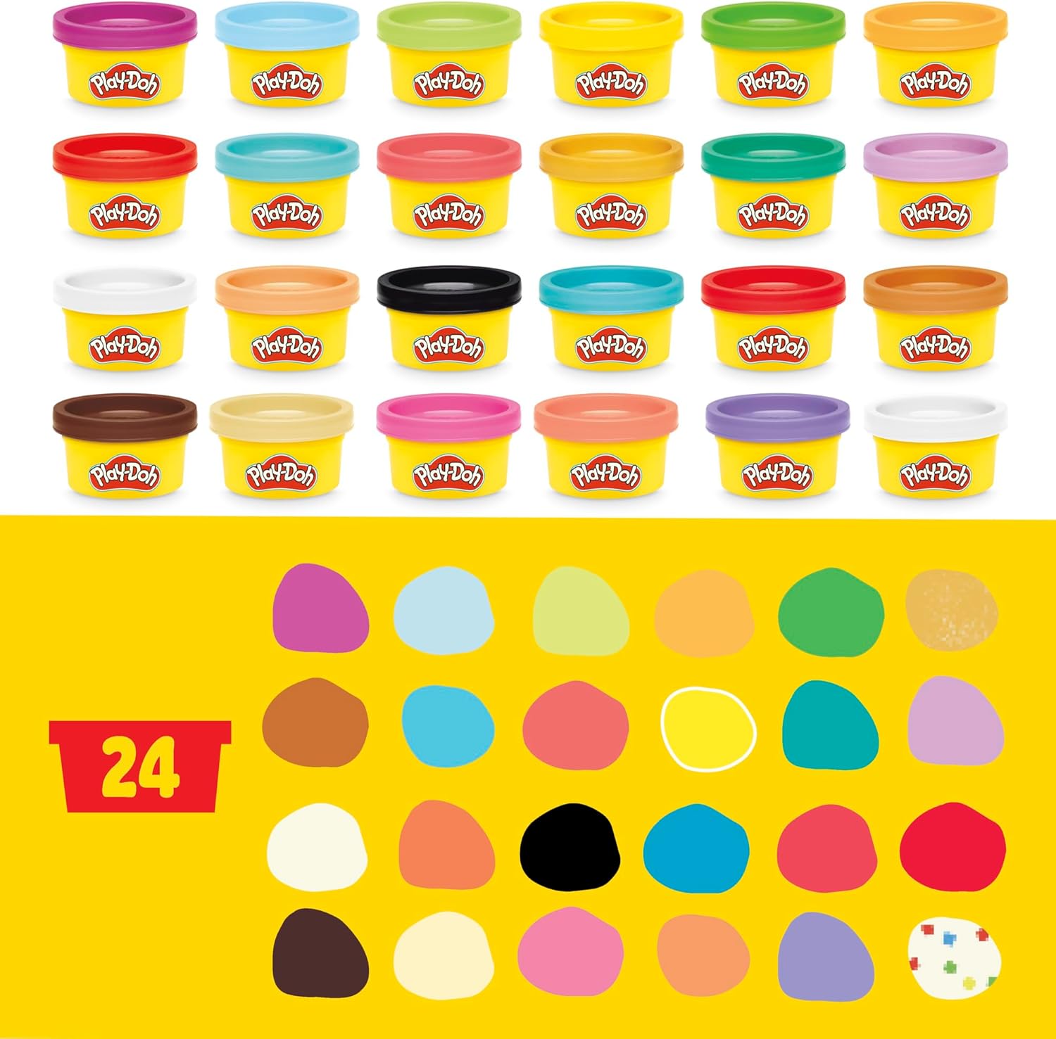 Play-Doh Feiertags-Adventskalender, 24-Tage-Countdown mit Überraschungsgeschenken ab 3 Jahren