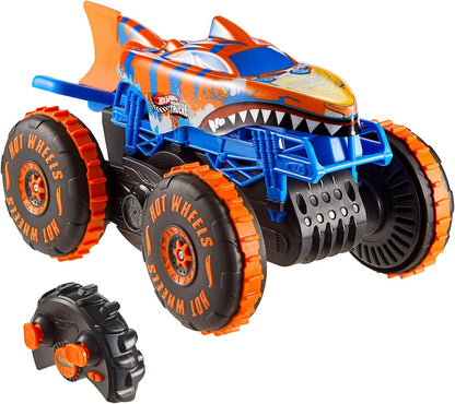 Véhicule télécommandé Hot Wheels Monster Trucks Tiger Shark Climber