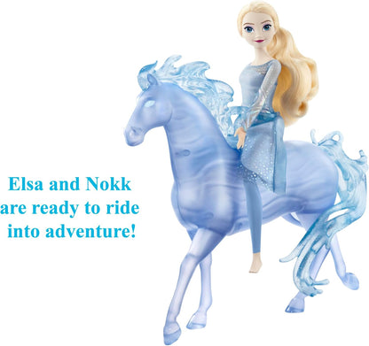 Ensemble Elsa et Water Nokk de Disney La Reine des Neiges 2 inspiré de La Reine des Neiges 2 de Disney, à partir de 3 ans