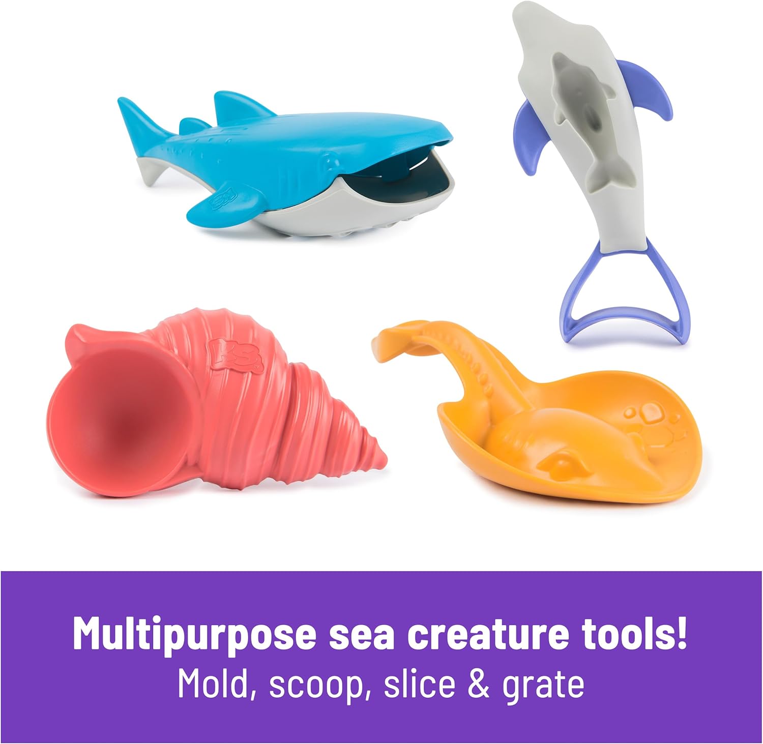 Kinetischer Sand, Project Planet Deep Sea mit 680 g Spielsand und Meereslebewesen-Werkzeugen