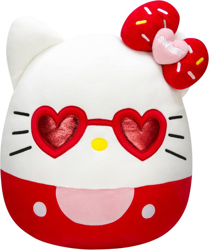 Squishmallows Hello Kitty und Freunde Hello Kitty mit roter Brille