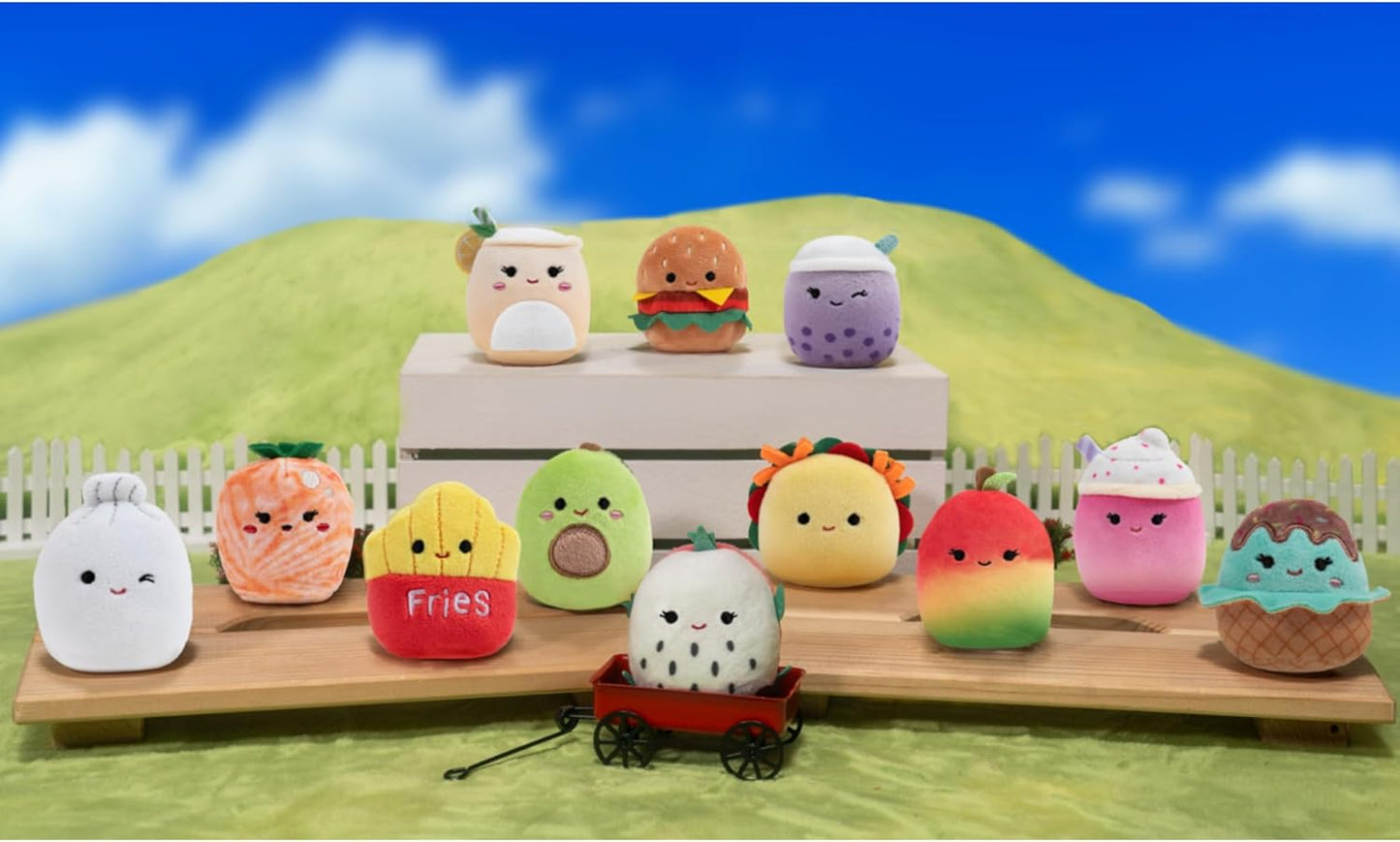 Squishmallows Micromallows What’s Cookin’ Squad – 12 beliebte Plüschtiere, darunter Carl, Floyd, Dash, Austin und mehr