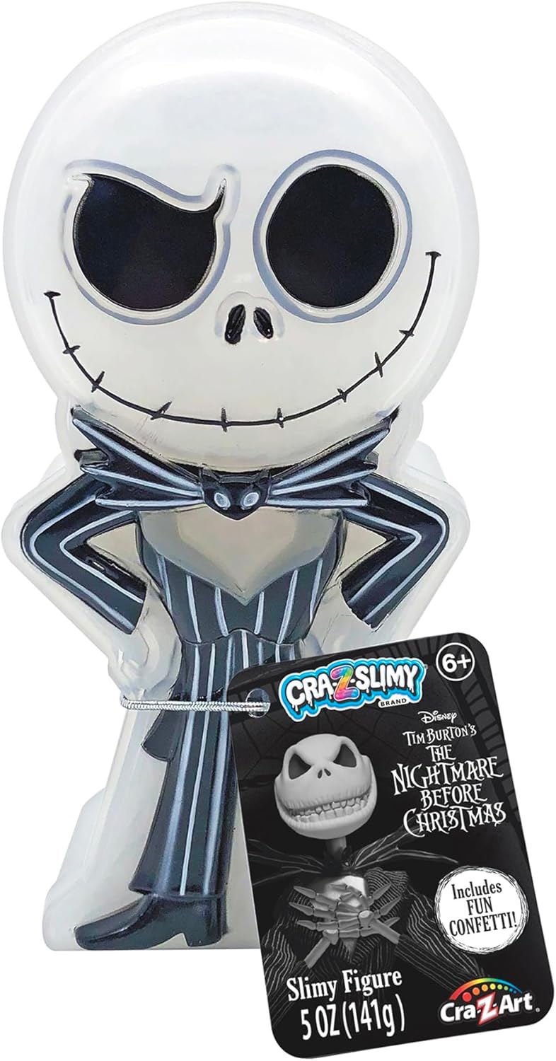 CRA-Z-Slimy L'Étrange Noël de Monsieur Jack Skellington Slime Toy à collectionner Disney Slime pour enfants à partir de 6 ans