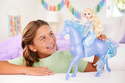 Ensemble Elsa et Water Nokk de Disney La Reine des Neiges 2 inspiré de La Reine des Neiges 2 de Disney, à partir de 3 ans