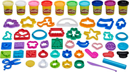 Play-Doh Holiday-Werkzeugset, 43 Zubehörteile und 10 Farben, ganzjähriges Kunst- und Bastelset für Kinder ab 3 Jahren
