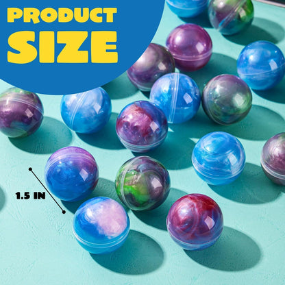JOYIN Galaxy Slime Party Favors, paquet de 24 boules de slime extensibles, jouets sensoriels non collants, sans dégâts et sûrs pour enfants, fournitures de fête parfaites et récompenses en classe