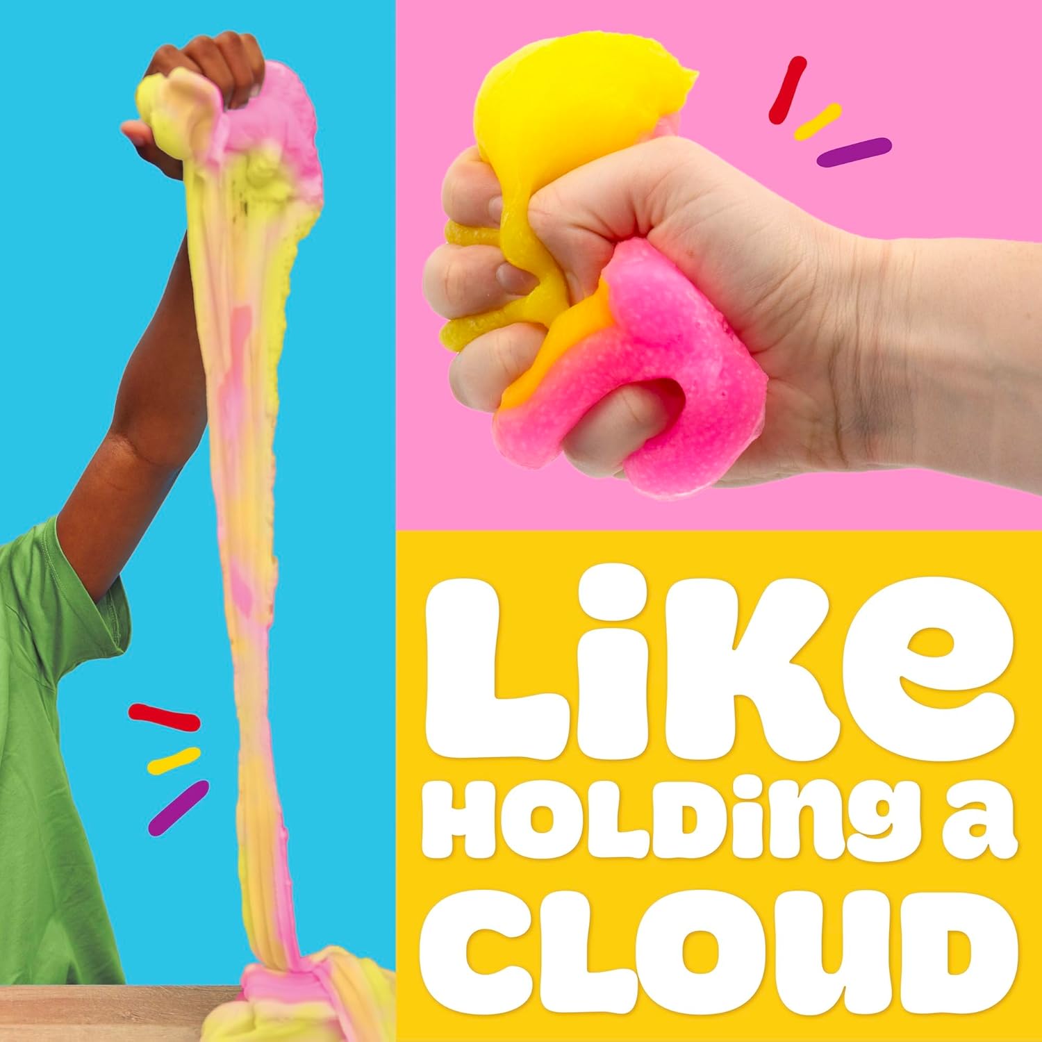 Play-Doh Cloud, Pink & Gelb, Limonadenduft, Einzeldose 170 g
