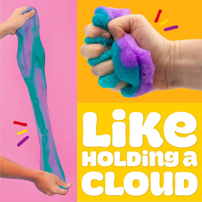 Play-Doh Cloud – Parfum framboise violet et bleu sarcelle, boîte refermable de 170 g