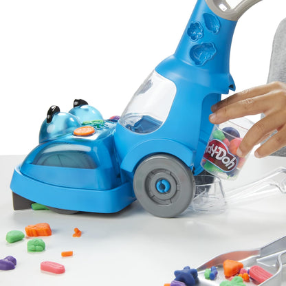 Play-Doh Zoom Zoom Staubsauger-Spielzeug für Kinder, Reinigungs- und Kunstset mit 6 Zubehörteilen und 5 Play-Doh-Farben ab 3 Jahren