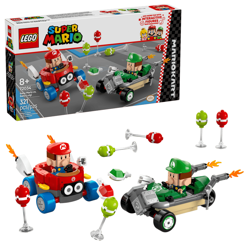 Mario Kart – Ensemble de course Baby Mario contre Baby Luigi (72034)