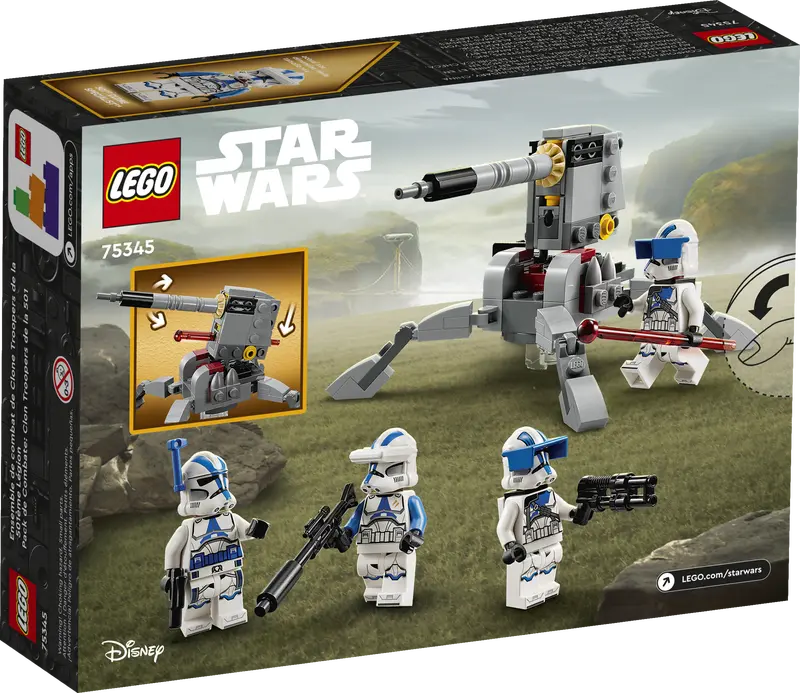 Pack de combat 501e soldats clones (75345)