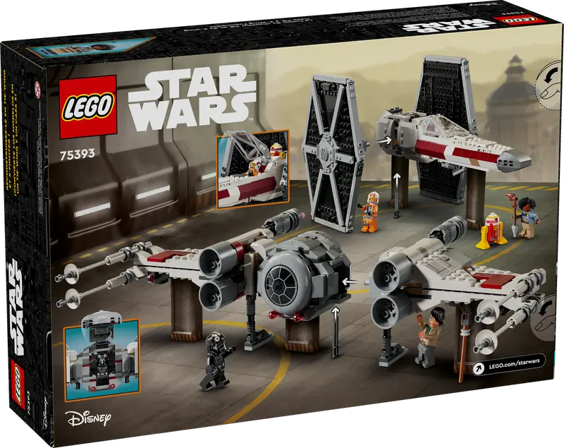 TIE & X-Wing Starfighter Bauset (75393)