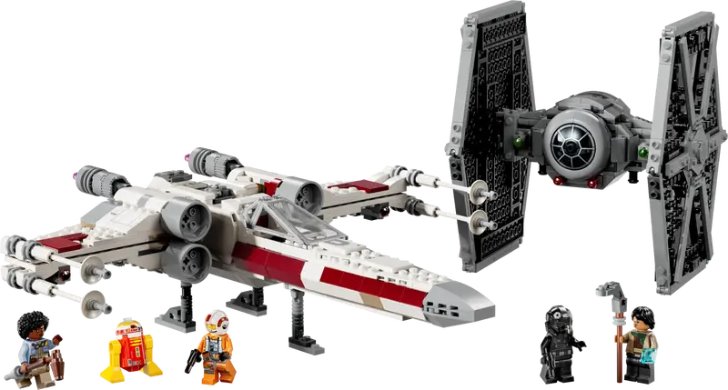 TIE & X-Wing Starfighter Bauset (75393)