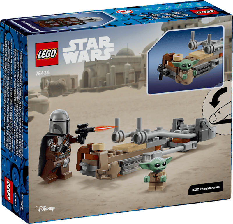 La speeder bike del Mandalorian e di Grogu (75436)