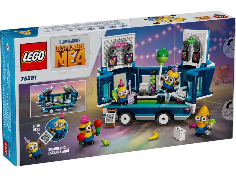Cattivissimo me 4 Minions e il loro party bus musicale (75581)