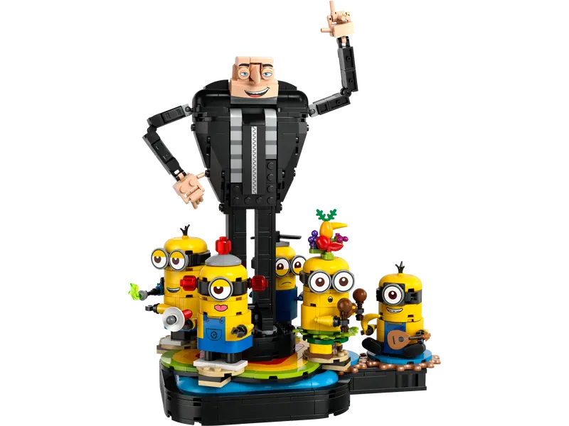 Figurines à construire Moi, Moche et Méchant 4 Gru et Minions (75582)