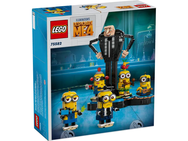 Figurines à construire Moi, Moche et Méchant 4 Gru et Minions (75582)