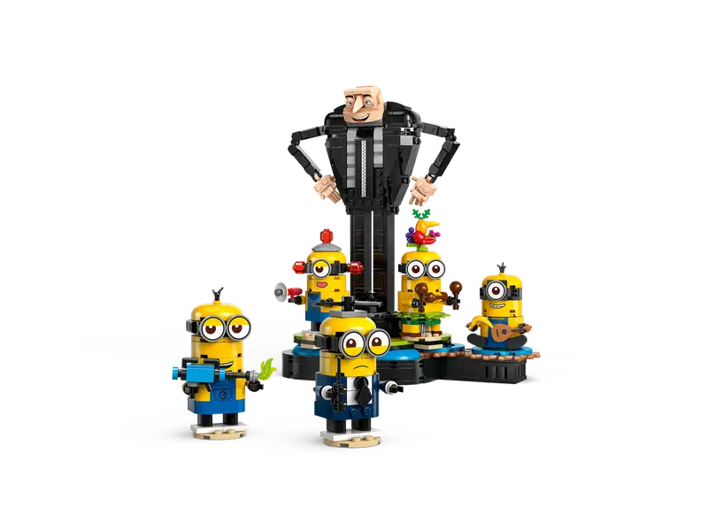 Figurines à construire Moi, Moche et Méchant 4 Gru et Minions (75582)