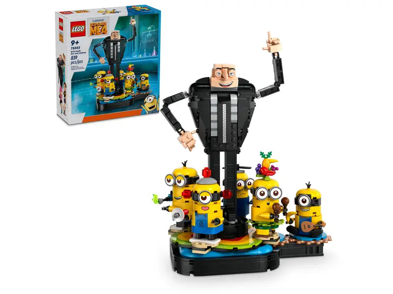 Figurines à construire Moi, Moche et Méchant 4 Gru et Minions (75582)