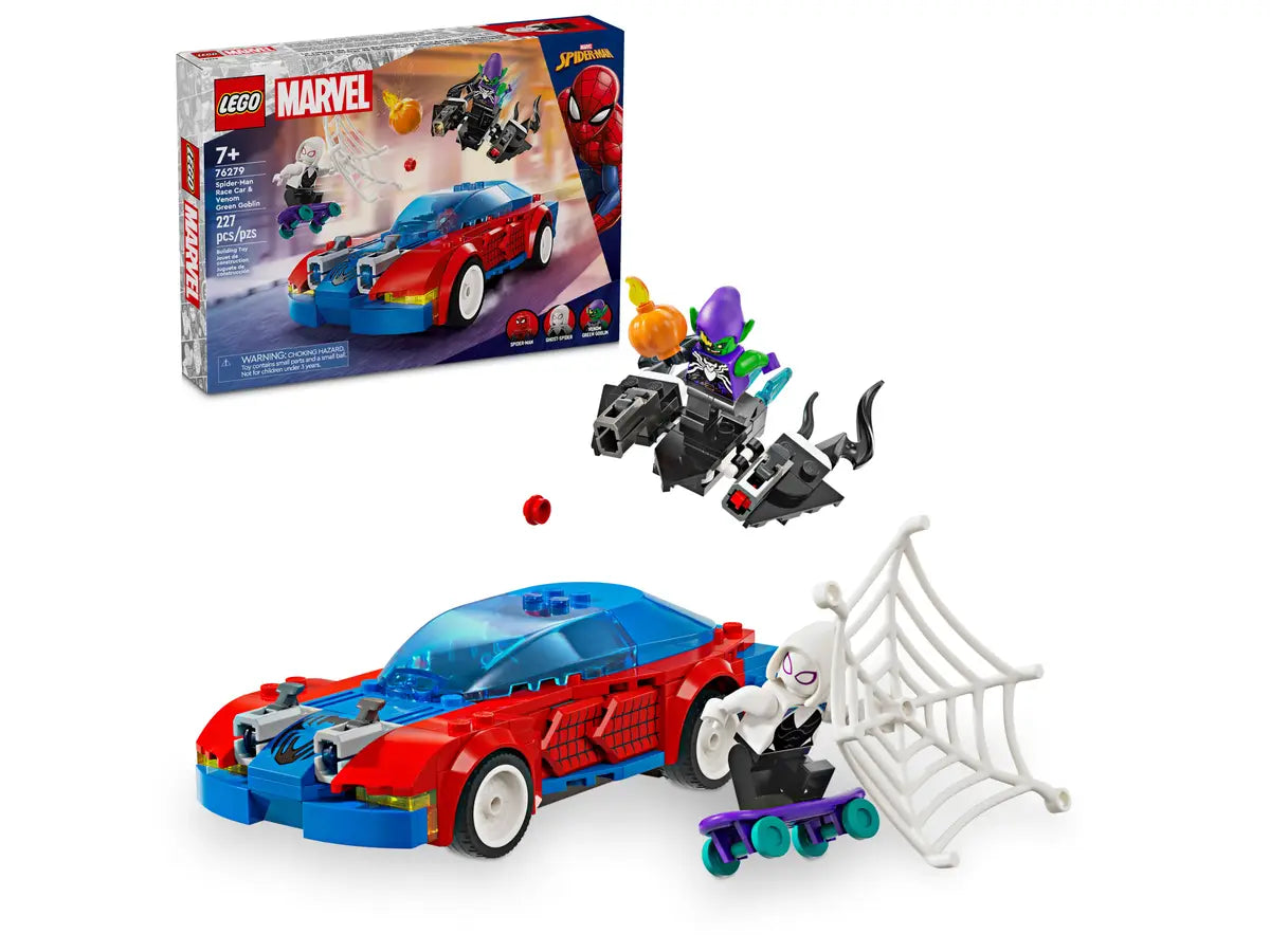 Voiture de course Spider-Man et gobelin vert Venom (76279)