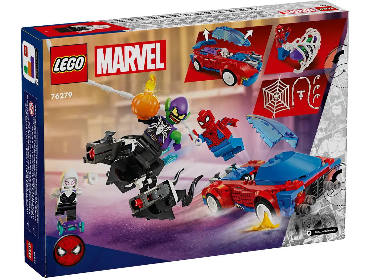 Voiture de course Spider-Man et gobelin vert Venom (76279)
