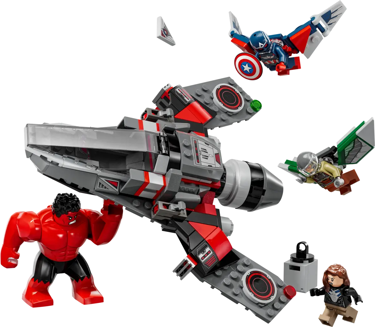 Bataille Captain America contre Red Hulk (76292)