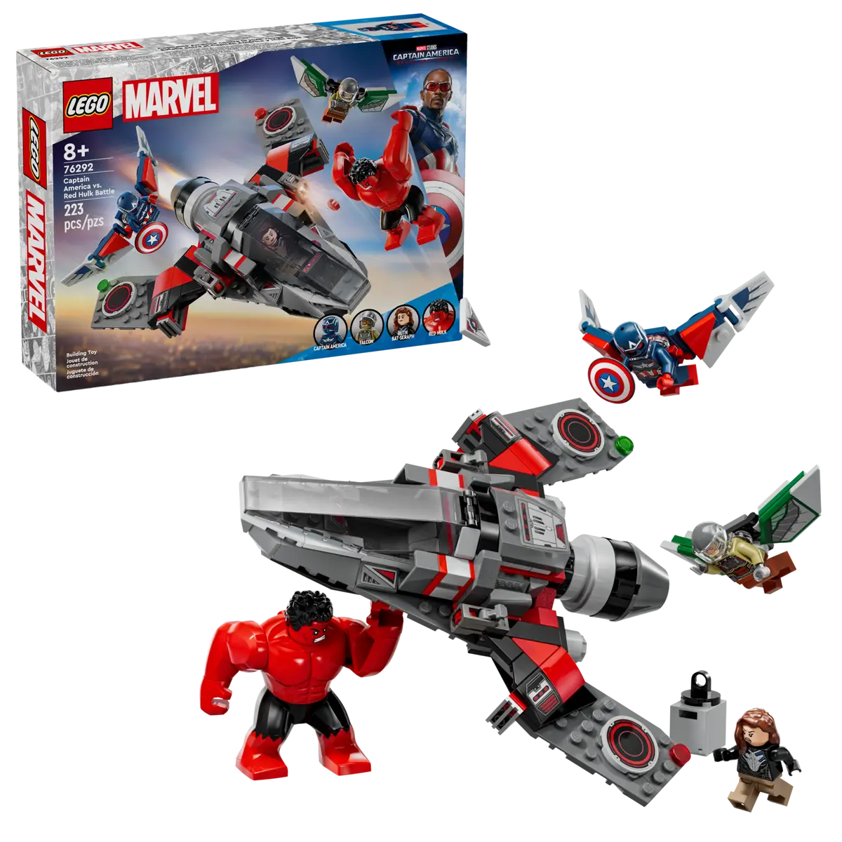 Bataille Captain America contre Red Hulk (76292)
