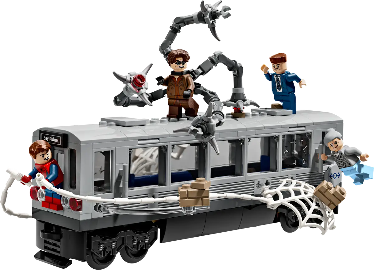 Scène de métro Spider-Man contre Doc Ock (76321)