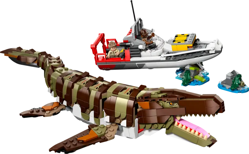 Aus Ziegeln gebaute Mosasaurus-Bootsmission (76974)