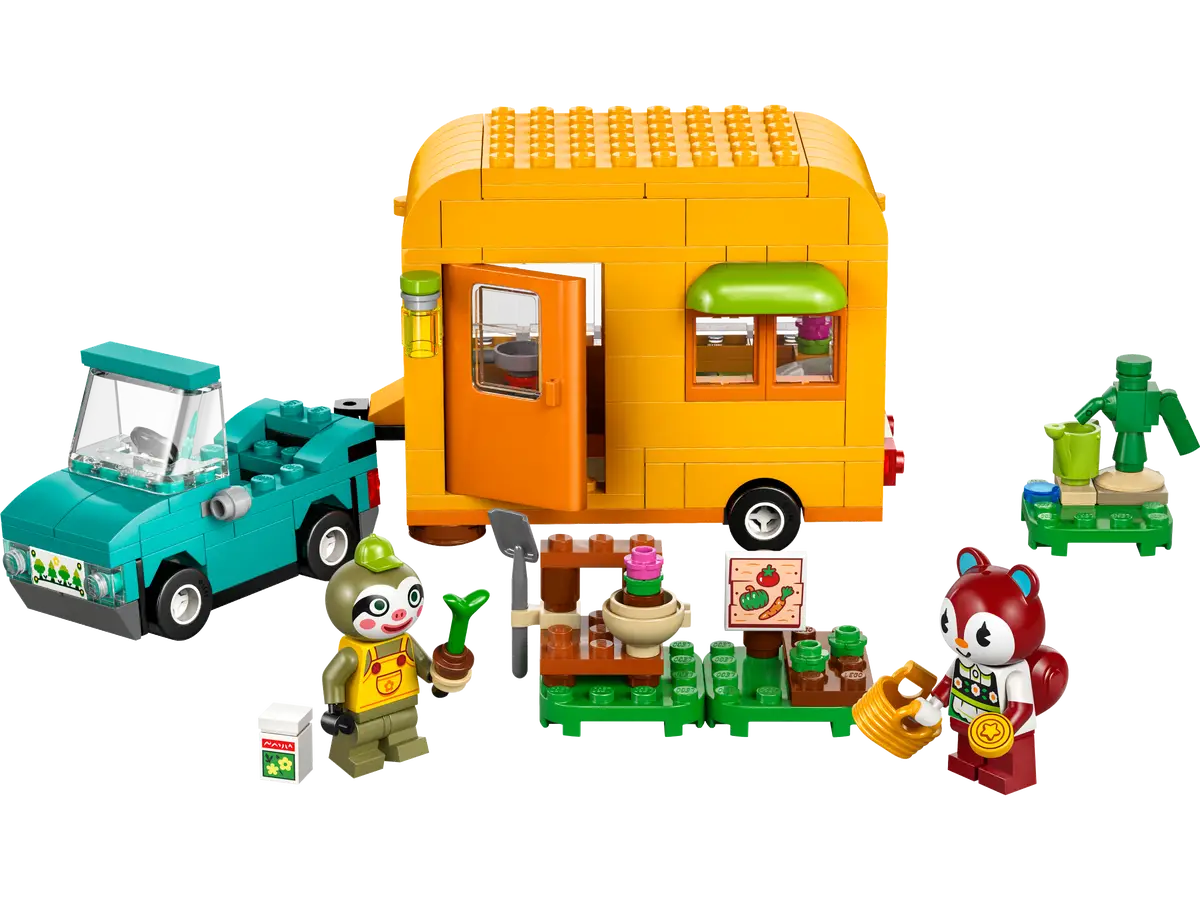 Ensemble de construction Caravane et atelier de jardinage de Leif (77054)