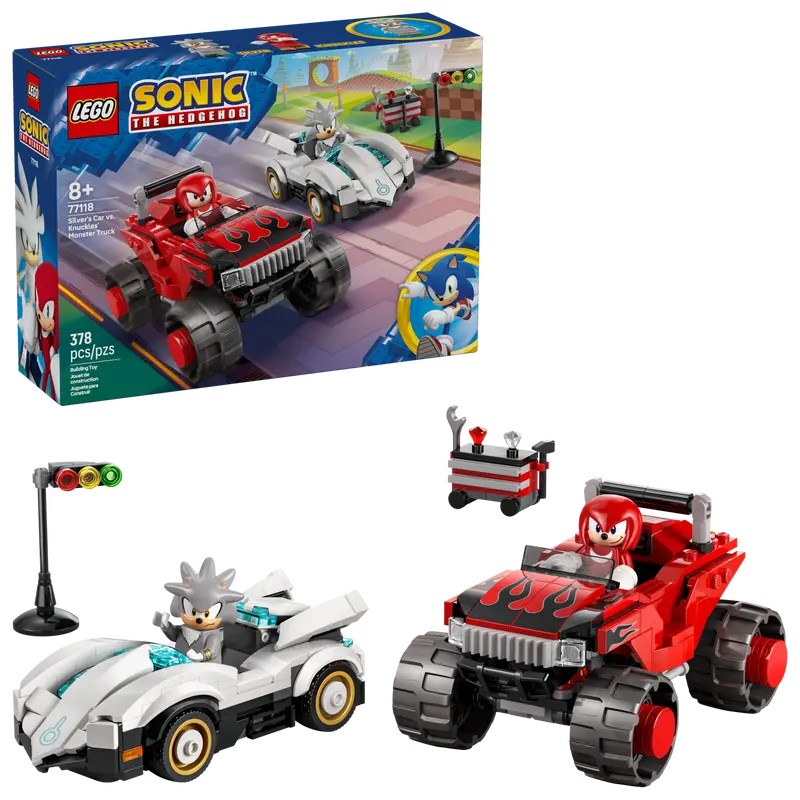 L'auto di Silver contro il Monster Truck di Knuckles (77118)