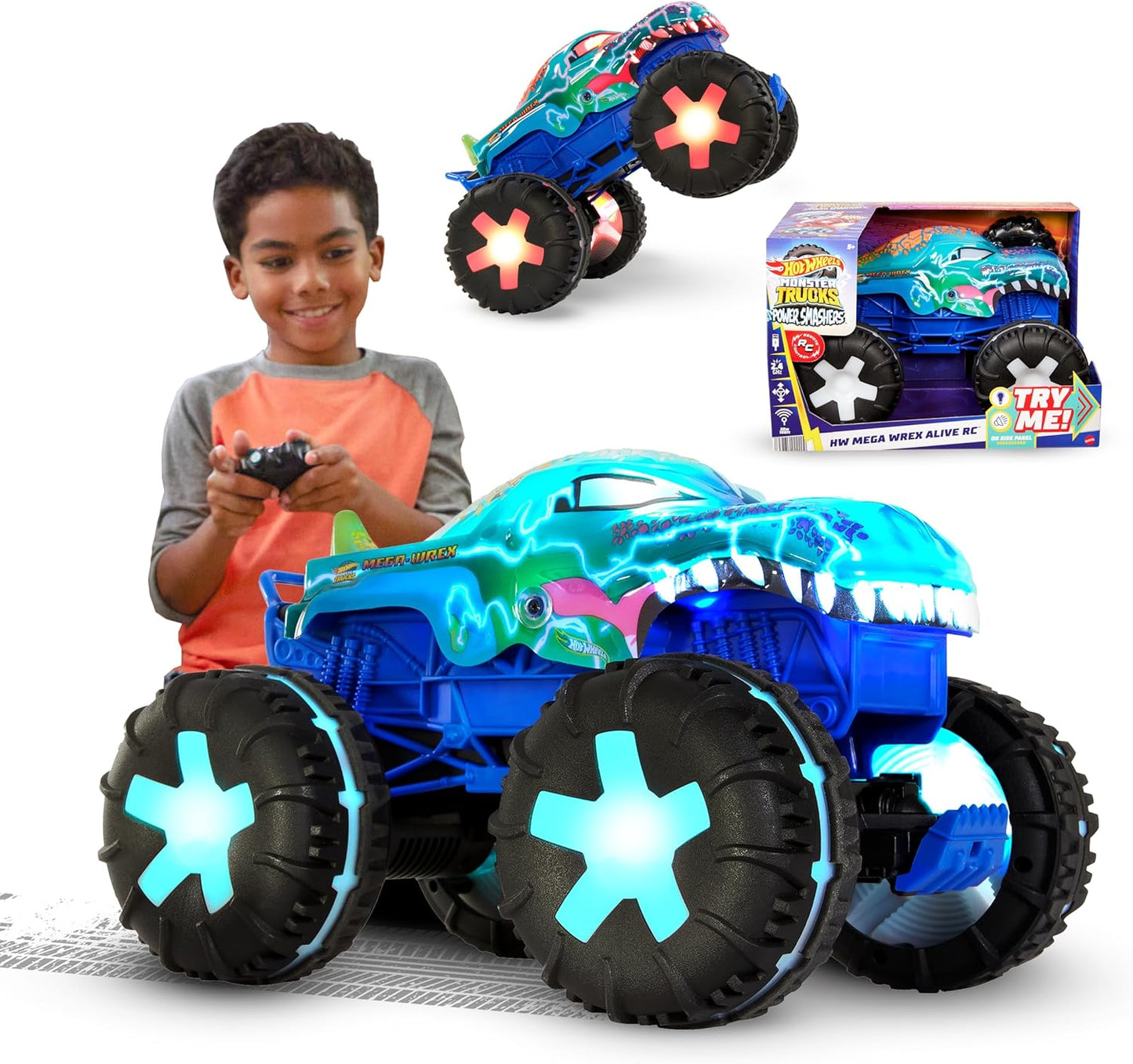 Hot Wheels Monster Trucks Mega-Wrex Alive RC Truck