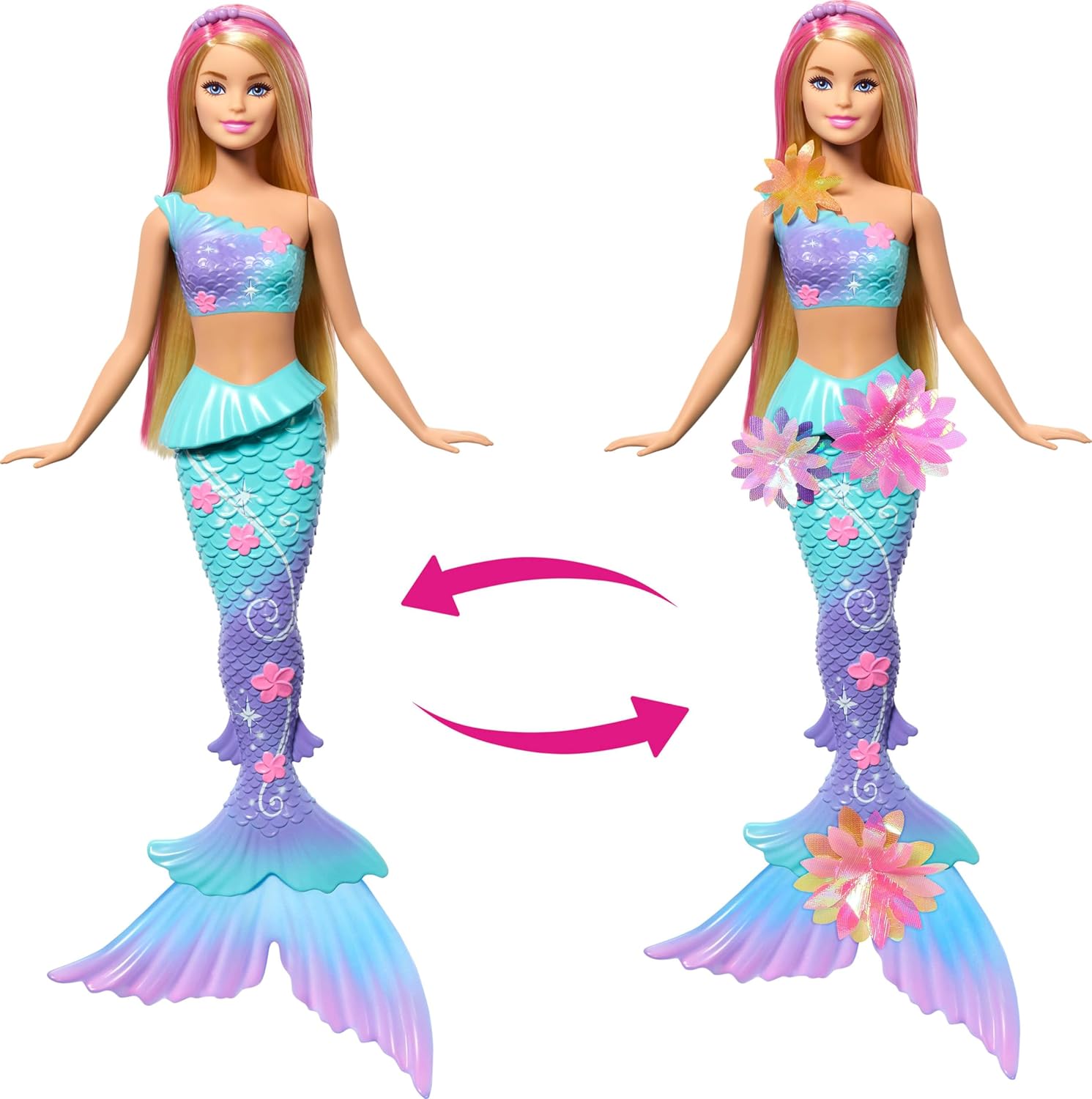 Barbie Sirène Magique Fleur