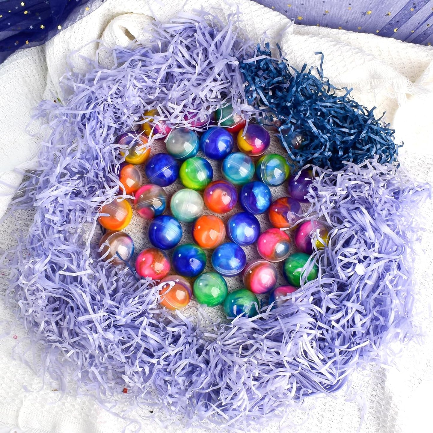 Galaxy Slime Ball Party Favors 36-Pack Bulk Slime Set Jouets sensoriels extensibles, non collants et sans dégâts pour les enfants, sûrs, non toxiques, amusants anti-stress pour les anniversaires et les salles de classe