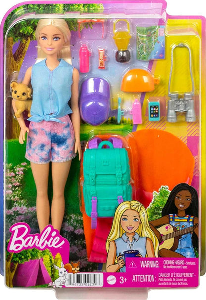 Ensemble poupée Barbie Camping et accessoires