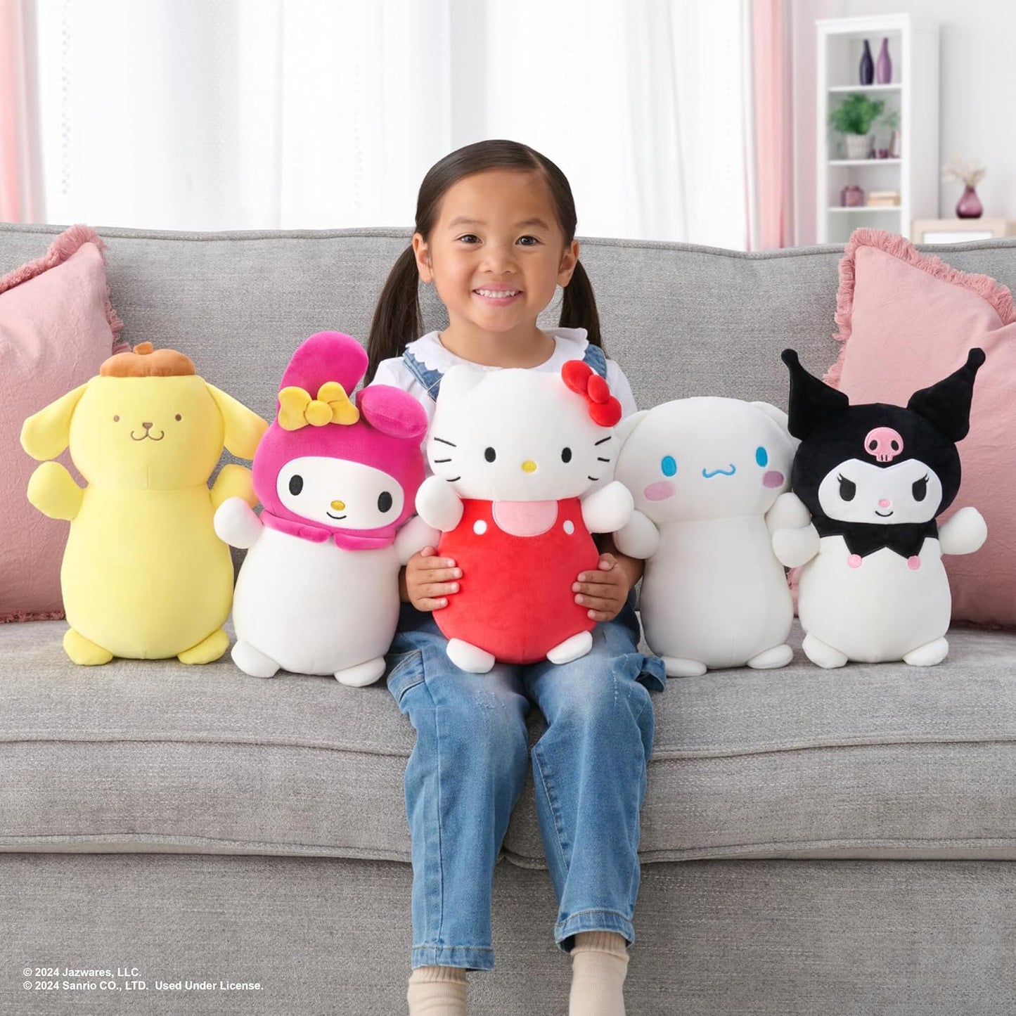 Squishmallows Hello Kitty and Friends Pompompurin HugMees