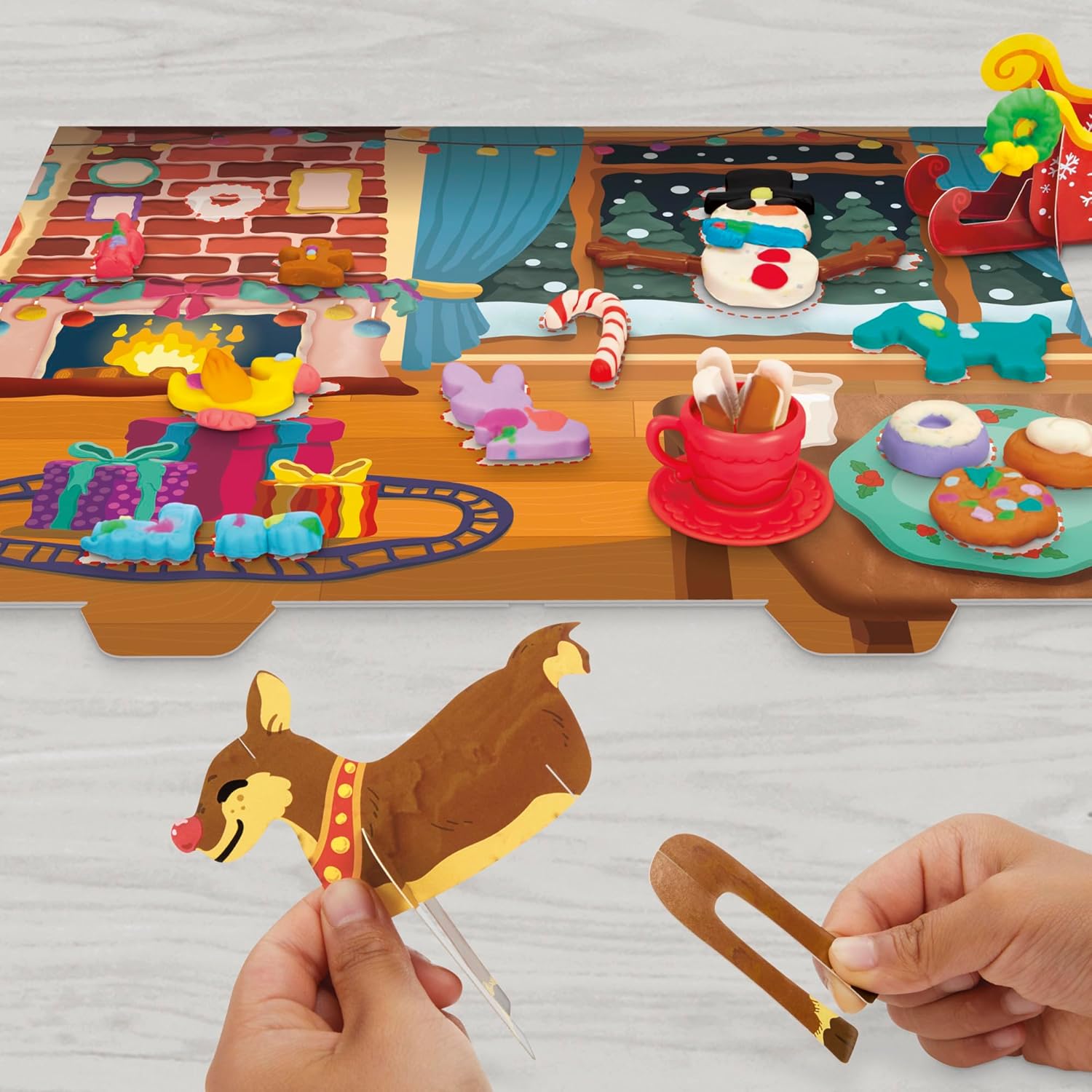 Play-Doh Feiertags-Adventskalender, 24-Tage-Countdown mit Überraschungsgeschenken ab 3 Jahren