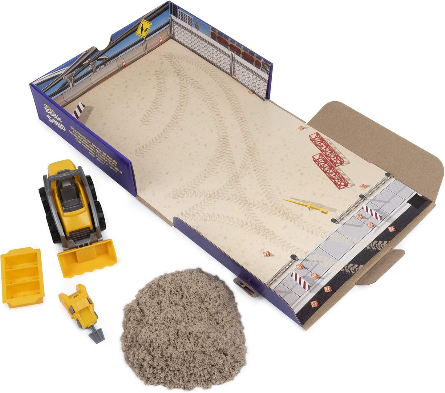 Coffret de jeu Kinetic Sand, Dig & Demolish avec sable de jeu et camion jouet de 454 g