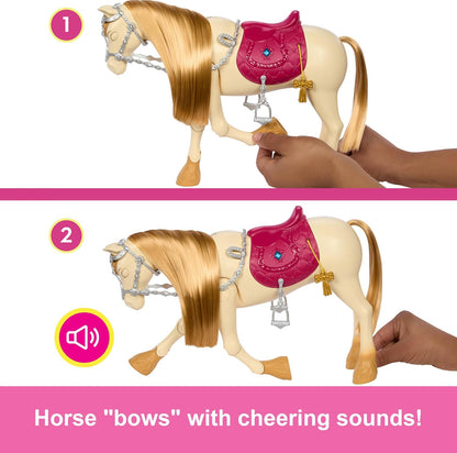 Interaktives Barbie-Pferd mit Geräuschen und Musik, inspiriert von Barbie Mysteries The Great Horse Chase, ab 3 Jahren