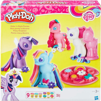 Play-Doh Make & Style Pony Set My Little Pony Giocattoli e figure Set da gioco per bambini, Arti e mestieri, dai 3 anni in su