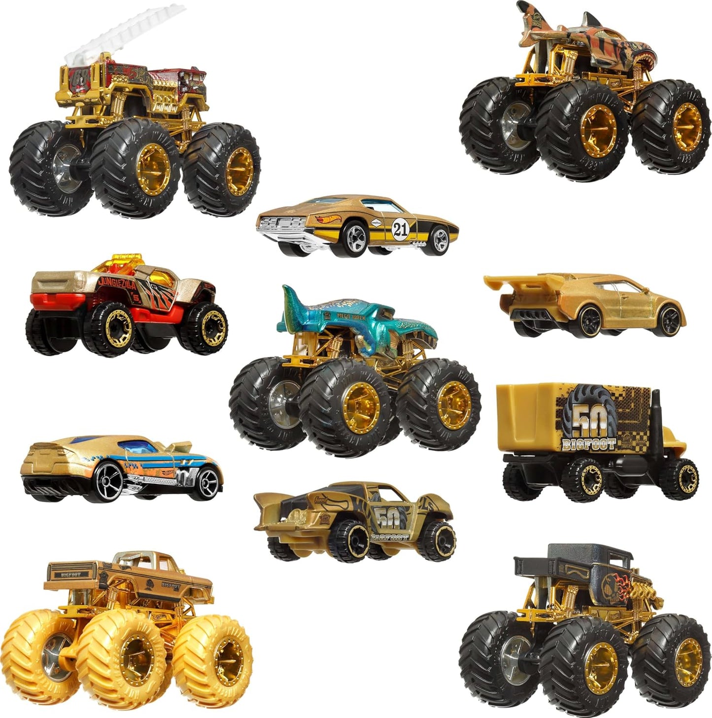 Hot Wheels Monster Trucks Trophy Champions Collection – Multipack 50e anniversaire